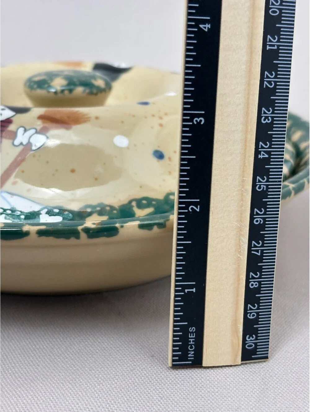 LTD Commodities Snowman Tortilla Warmer Covered Pancake Server Dish Holiday 9